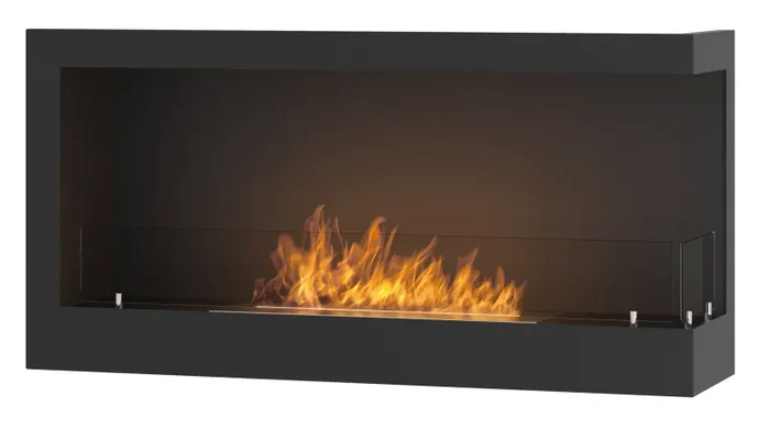 Camino a Bioetanolo da Incasso 90×45 cm Corner 900 Right Nero