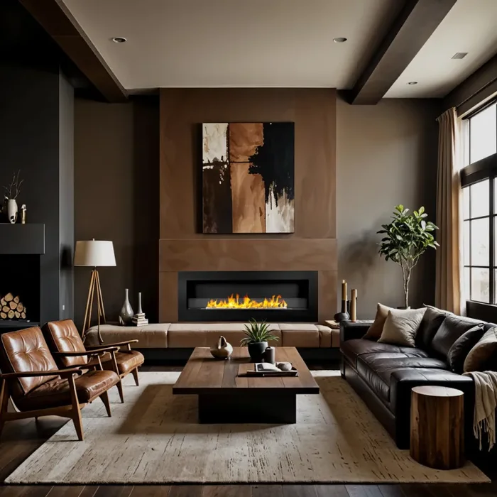 Camino a Bioetanolo da Parete 120x15x41 cm Siena 120 Nero Fornitura - immagine 3