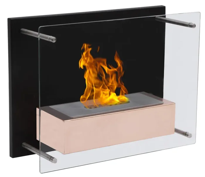 Camino a Bioetanolo da Parete 45x34x16 cm Vannini Fuchs Junior Rosè