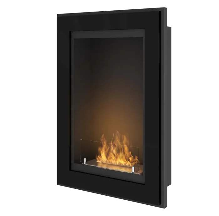 Camino a Bioetanolo da Parete 55×79 cm Frame 550 Nero