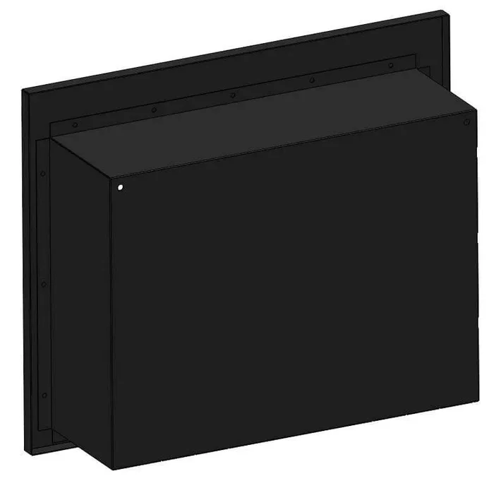 Camino a Bioetanolo da Parete 60×49 cm Frame 600 Nero - immagine 2