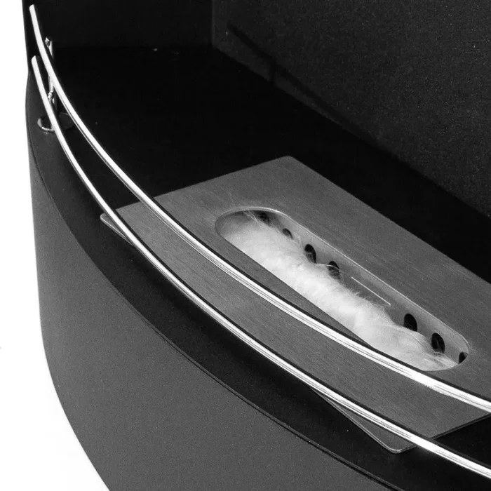 Camino a Bioetanolo da Parete 63×15,5×45 cm Tokyo Nero - immagine 2