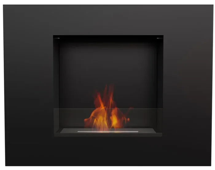 Camino a Bioetanolo da Parete 68,5×53,4 Cm Flig New York Nero - immagine 2