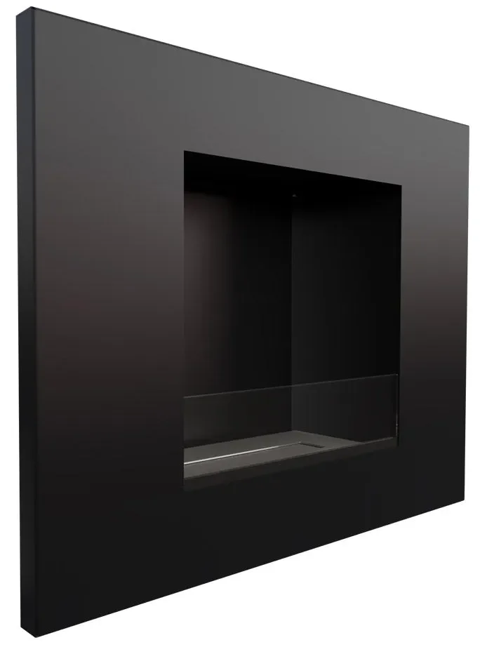 Camino a Bioetanolo da Parete 68,5×53,4 Cm Flig New York Nero - immagine 3