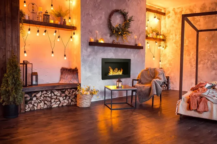 Camino a Bioetanolo da Parete 90x12x40 cm in Acciaio Inox Nero - immagine 3