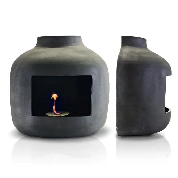 Camino a Bioetanolo da Parete in Ceramica 50×60 cm Ferazzoli Apple Canna di Fucile