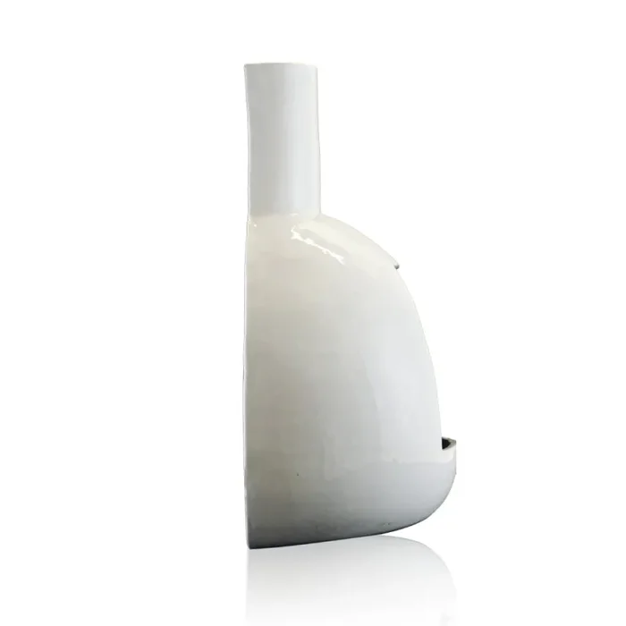 Camino a Bioetanolo da Parete in Ceramica 50×60 cm Ferazzoli Peer Bianco - immagine 3