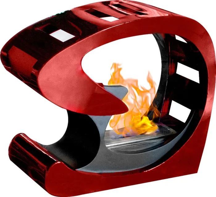 Camino a Bioetanolo da Pavimento 3500W Vannini Evita Statica Bordeaux