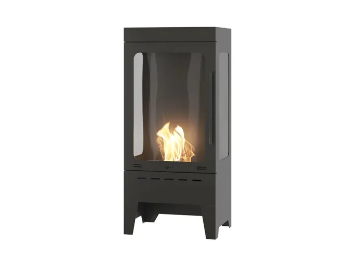 Camino a Bioetanolo da Pavimento 50x110x37,5 cm Incoza 3 Nero con Vetro Online ora