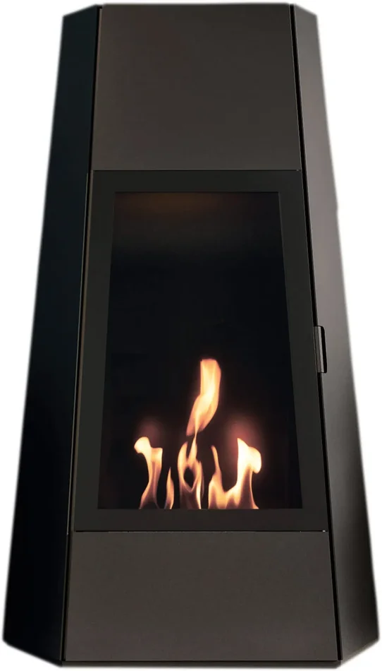 Camino a Bioetanolo da Pavimento 73×43,8×121 cm Karlsen Shanghai Nero