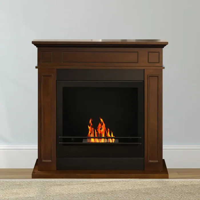 Camino a Bioetanolo da Pavimento 89,5×90,5×28 cm Jefferson Marrone - immagine 2