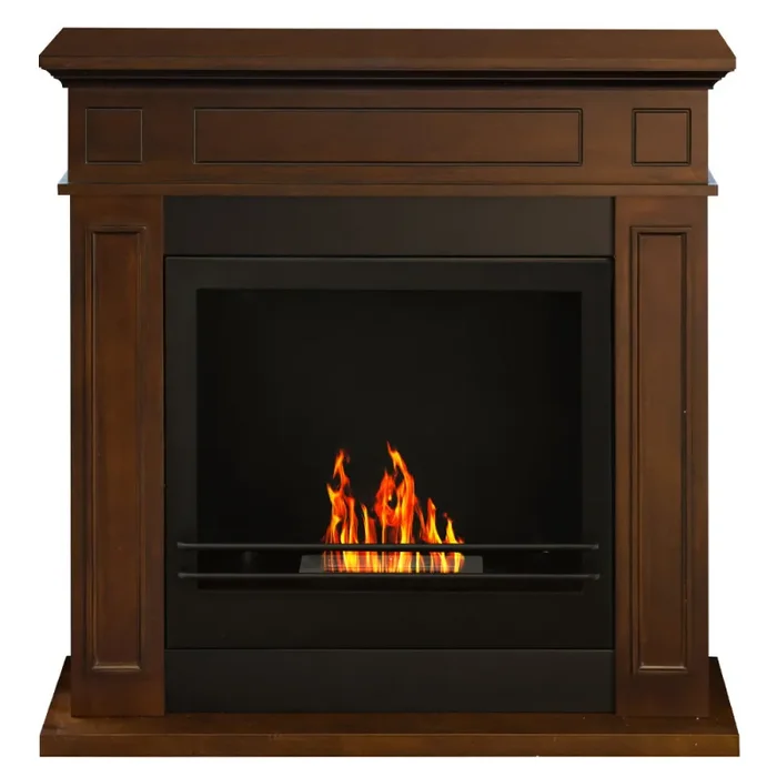 Camino a Bioetanolo da Pavimento 89,5×90,5×28 cm Jefferson Marrone - immagine 3