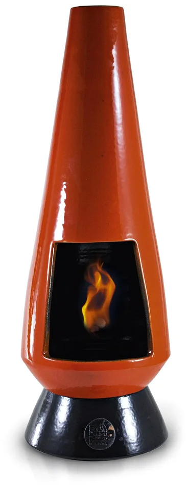 Camino a Bioetanolo da Pavimento in Ceramica 28×70 cm Ferazzoli Albero Basso Arancio