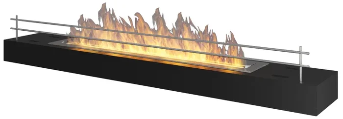 Camino a Bioetanolo da Tavolo 120×19 cm Firebox 1200 Nero