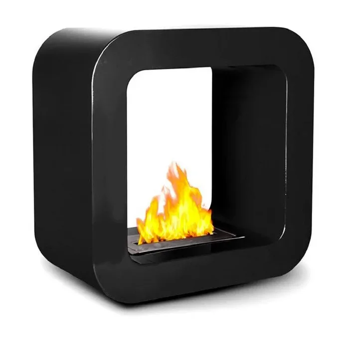 Camino a Bioetanolo da Tavolo 42x23x42 cm Bruxelles Nero