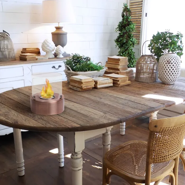 Camino a Bioetanolo da Tavolo Ø18×21 cm Classic Rame Saldi - immagine 2