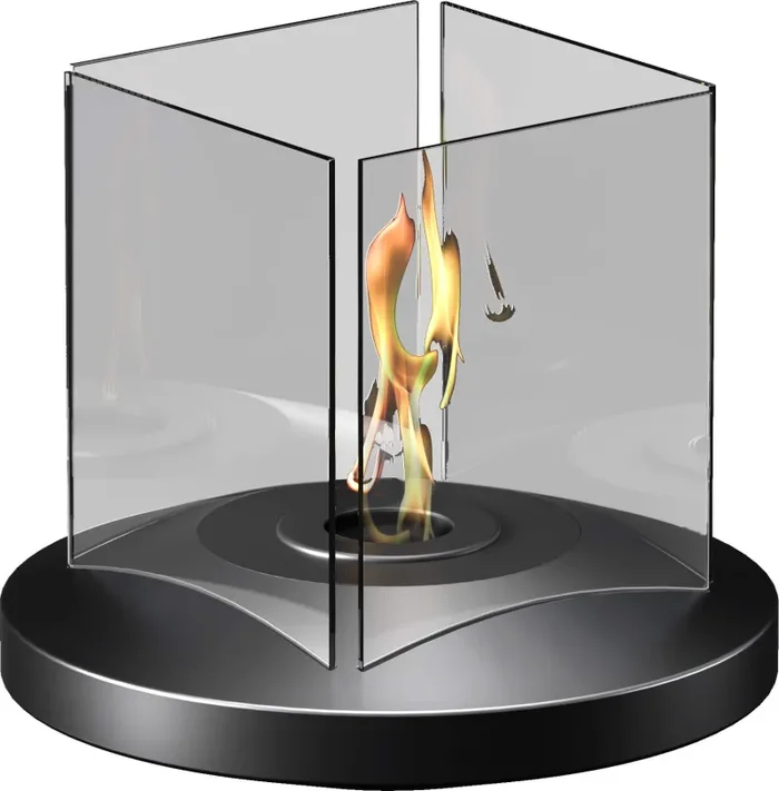 Camino a Bioetanolo da Tavolo Ø28,4×23,4 cm Karlsen Lione Nero