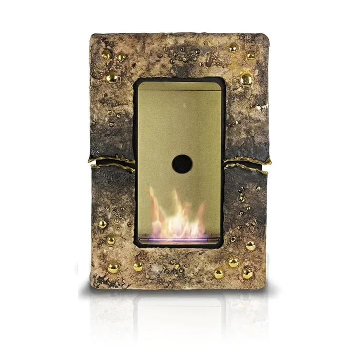 Camino Bioetanolo da Parete in Ceramica 40×60 cm Ferazzoli Wall Marrone