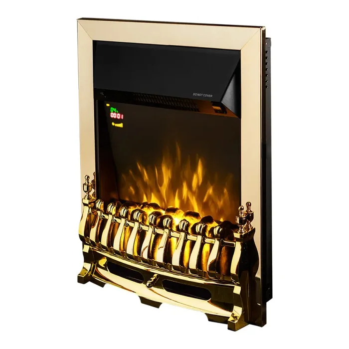 Camino Elettrico da Incasso 59,5×48,5×12 cm Effetto Fiamma 2000W Galileo gold Online