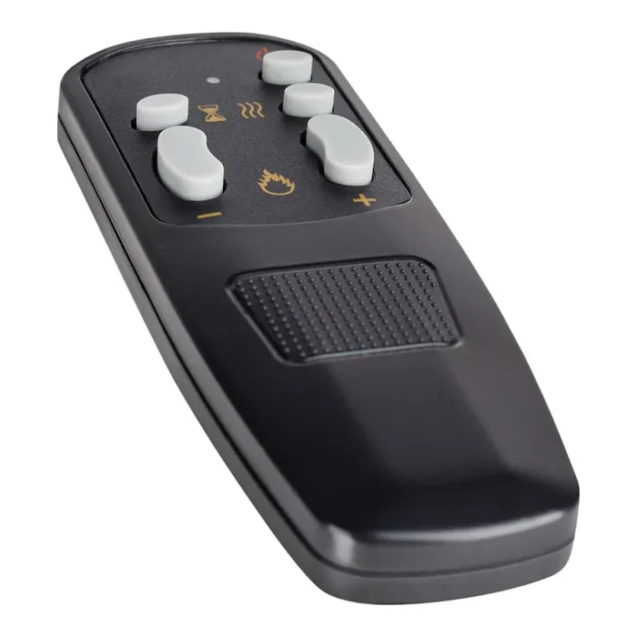 Camino Elettrico da Incasso 59,62x70x22 cm Effetto Fiamma 1950W Mirabella Nero - immagine 3