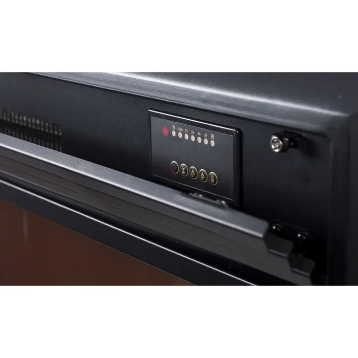 Camino Elettrico da Incasso 65,4×81,6×23,2 cm Effetto Fiamma 1950W Richi Nero - immagine 2