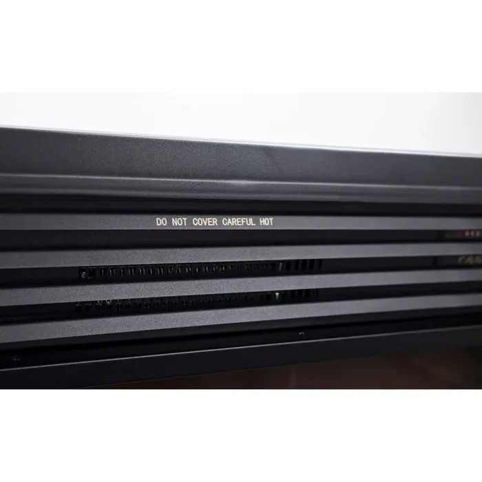 Camino Elettrico da Incasso 65,4×81,6×23,2 cm Effetto Fiamma 1950W Richi Nero - immagine 3