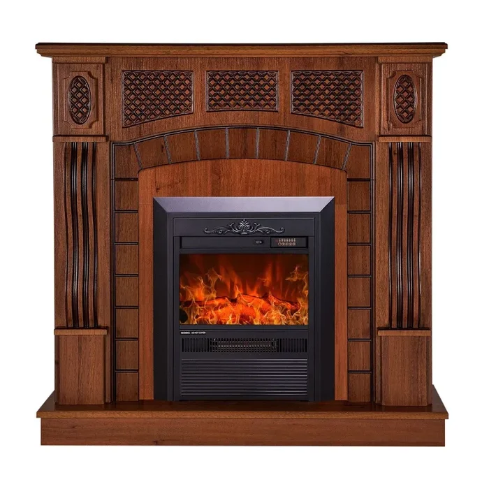 Camino Elettrico da Pavimento 112x115x30 cm Effetto Fiamma 2000W Amsterdam & Cristina Noce - immagine 2