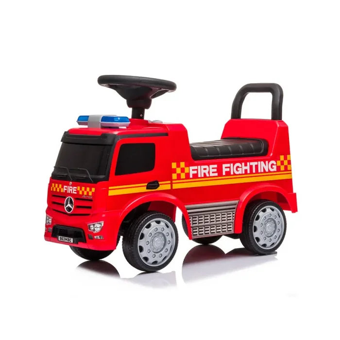 Camion dei Pompieri Cavalcabile 62,5×28,5×45 cm per Bambini Mercedes Rosso