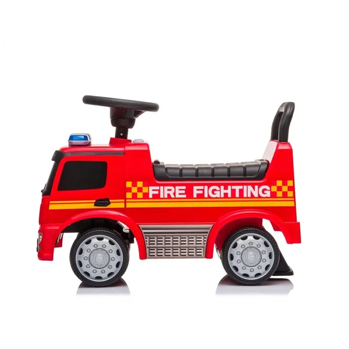 Camion dei Pompieri Cavalcabile 62,5×28,5×45 cm per Bambini Mercedes Rosso - immagine 2