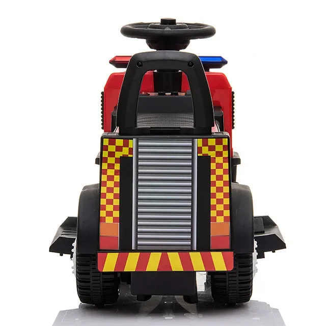 Camion dei Pompieri Elettrico per Bambini 6V Kidfun Rosso - immagine 3