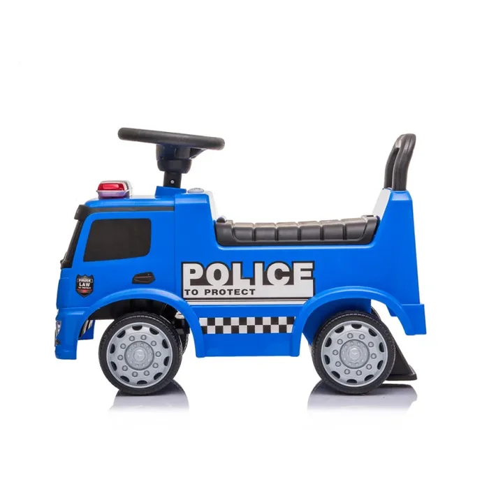 Camion della Polizia Cavalcabile 62,5×28,5×45 cm per Bambini Police Mercedes Blu Vendita calda online - immagine 2