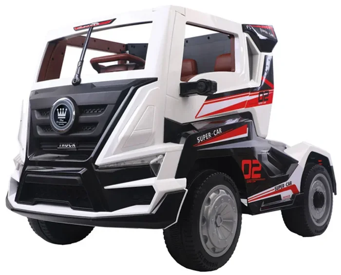 Camion Elettrico Truck per Bambini 12V Kidfun RC Bianco Vendita calda