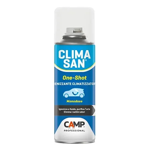 Camp CLIMASAN ONE-SHOT, Igienizzante climatizzatori d’auto, Monodose,…