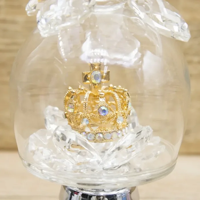 Campana Cristallo con Corona Oro Via Margutta - immagine 3