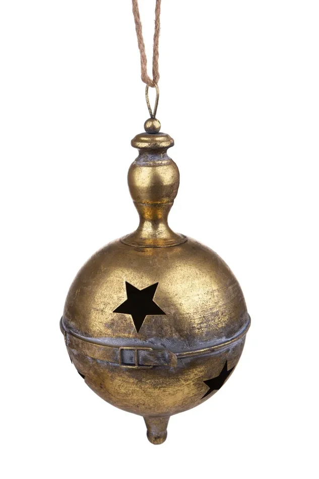 Campanaccio con Stelle Ø16,5 cm Oro Vendita calda