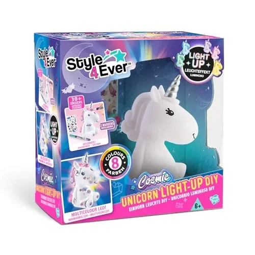 CANAL TOYS – Unicorno luminoso da decorare – Regalo Bambina Decorazione Cameretta – Dai 6 anni – OFG 268 - immagine 3