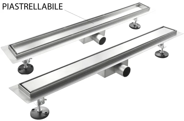 Canalina di Scarico in Acciaio Inox a Pavimento Linea Varie Misure - immagine 2