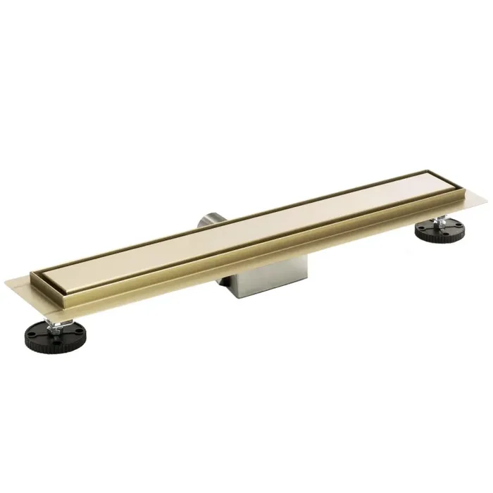 Canalina di Scarico in Acciaio Inox Oro a Pavimento Bonussi Varie Misure