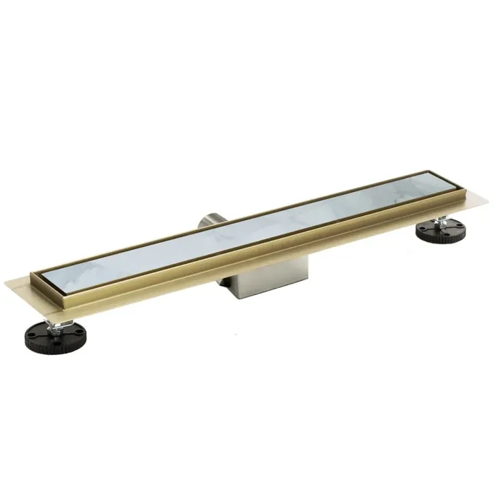 Canalina di Scarico in Acciaio Inox Oro a Pavimento Bonussi Varie Misure - immagine 3