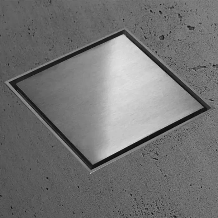 Canalina di Scarico Quadrata 15×15 cm in Acciaio Inox a Pavimento Bonussi - immagine 2