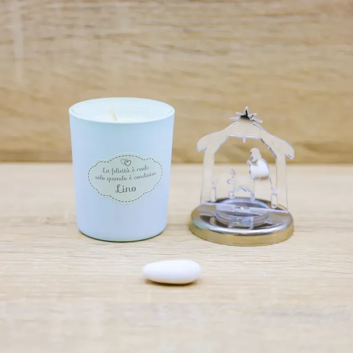 Candela celeste con Sacra Famiglia - immagine 2