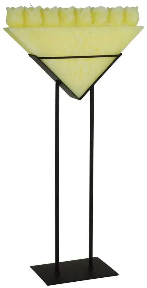 Candela con 8 rose+piedistallo cm 36x14xh68