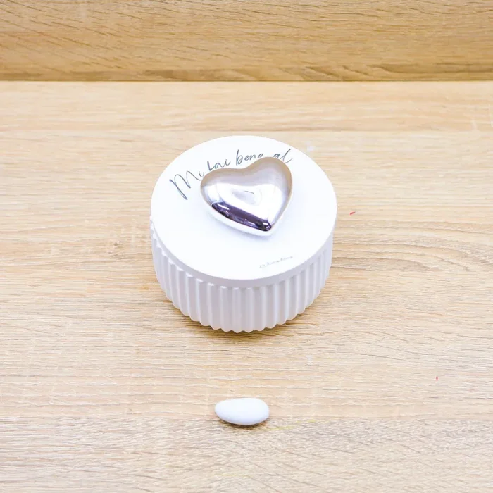 Candela con Cuore Argento Claraluna Online ora