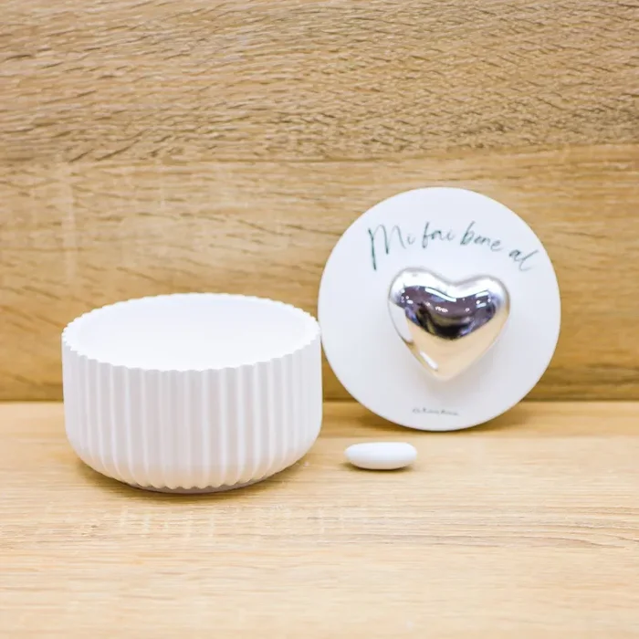 Candela con Cuore Argento Claraluna Online ora - immagine 2