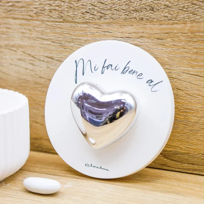 Candela con Cuore Argento Claraluna Online ora - immagine 3