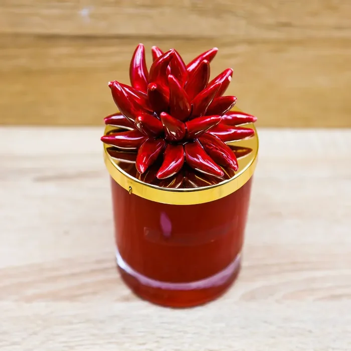 Candela Profumata con Riccio Rosso Pienne Design - immagine 3