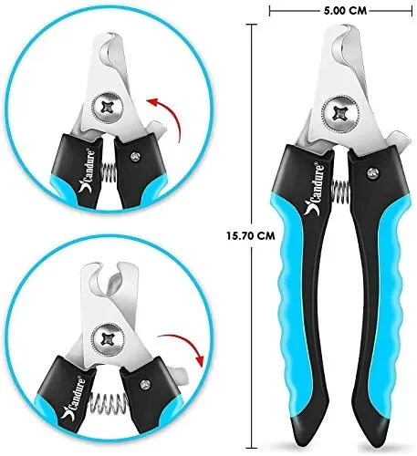 Candure Tagliaunghie Cane e Gatto con Guardia per Protezione Cani – Acciaio… - immagine 2