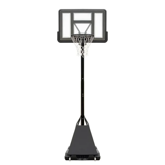 Canestro da Basket Esterno Altezza Allungabile 245-305 cm Base Zavorrabile Nero Fornitura - immagine 3
