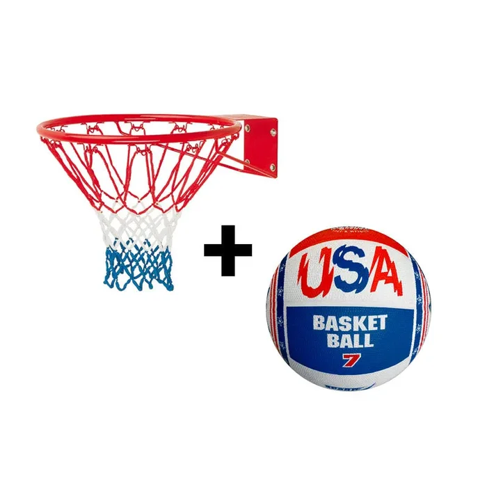 Canestro da Basket Ø 46 cm con Palla USA Multicolore - immagine 3