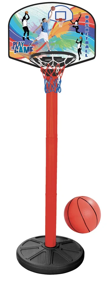 Canestro da Basket per Bambini 59x59x215 cm con Palla Super Basketball - immagine 2